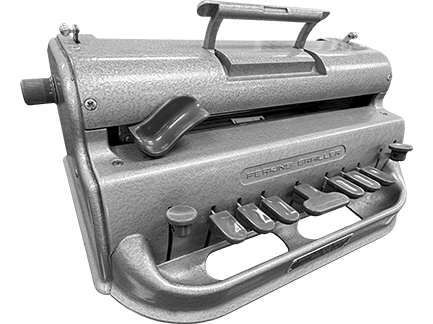 Picture of a Perkins brailler.