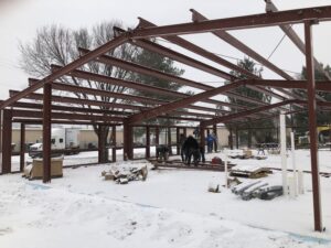 Constructing the new ICBM building at KCU